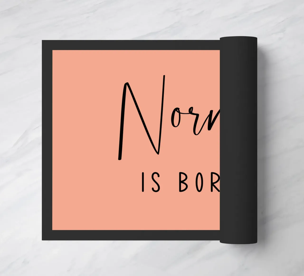 Normal is Boring doormat by Shark Printables