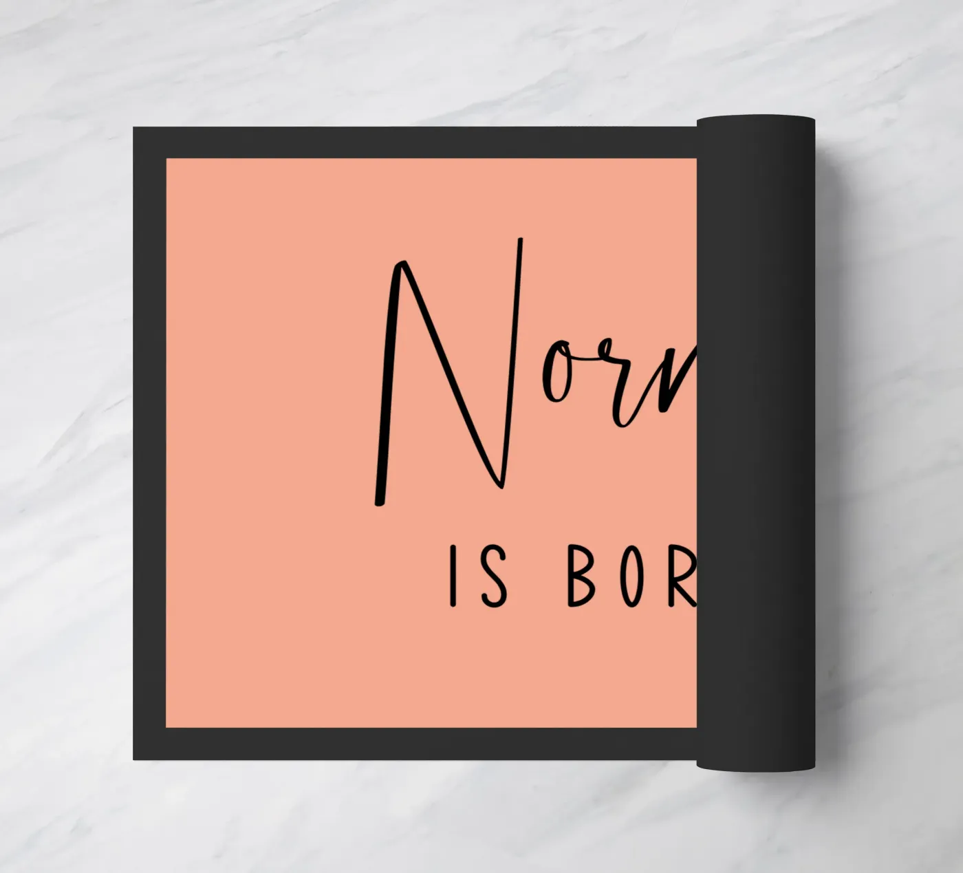 Normal is Boring deurmat van Shark Printables