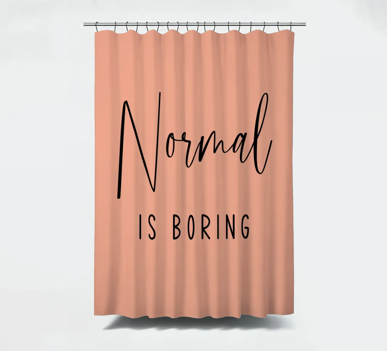 Normaal is saai douchegordijn van Shark Printables