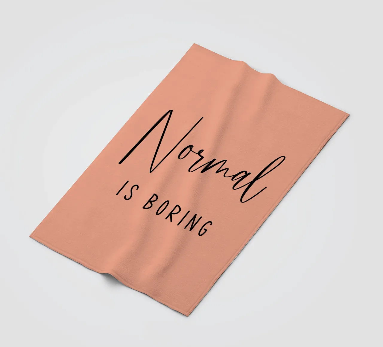 Normaal is saai fleecedeken van Shark Printables