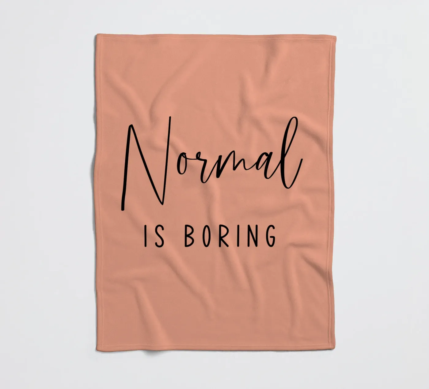 Normale è noioso coperta in pile da Shark Printables