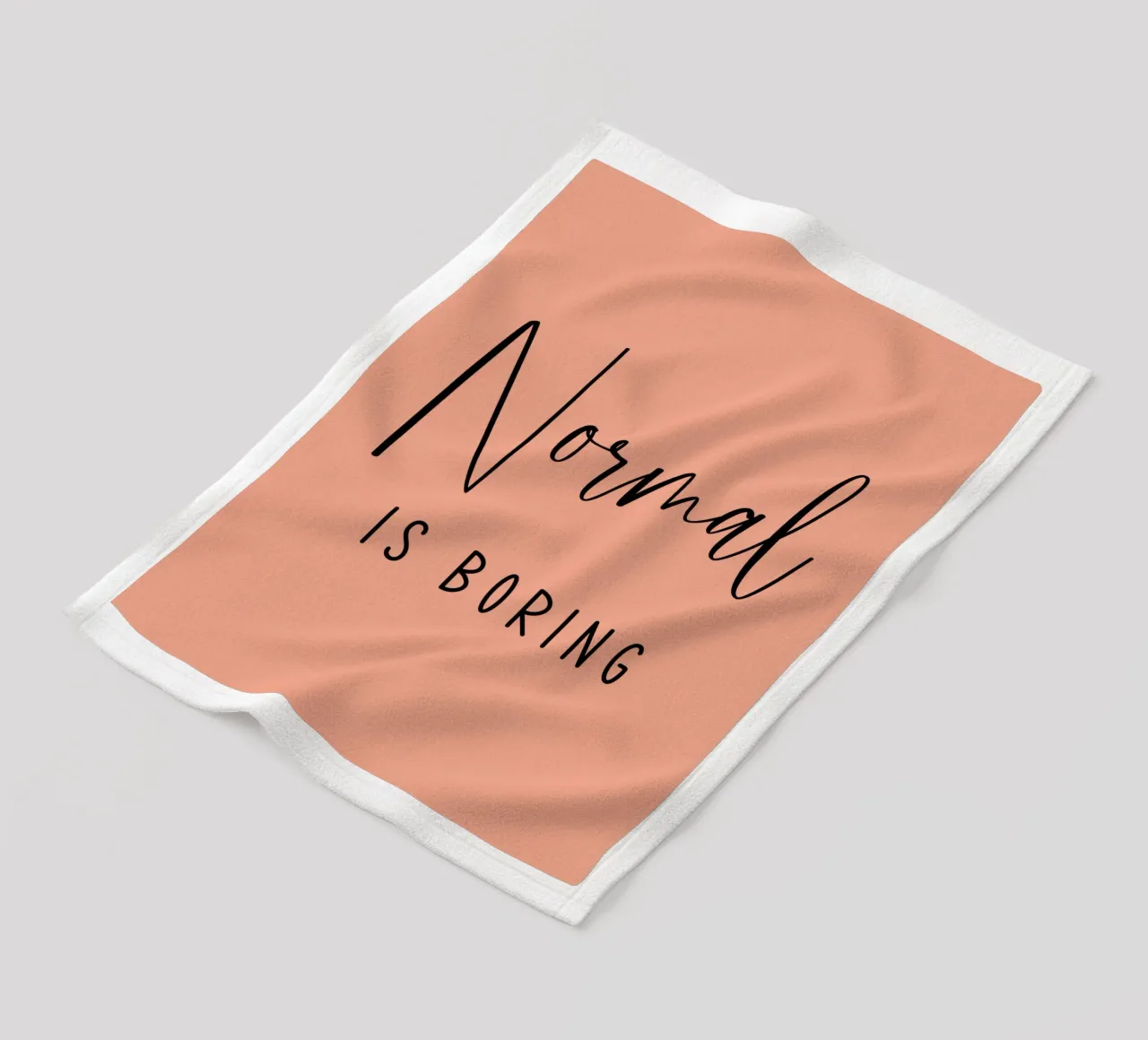 Normaal is saai fleecedeken van Shark Printables