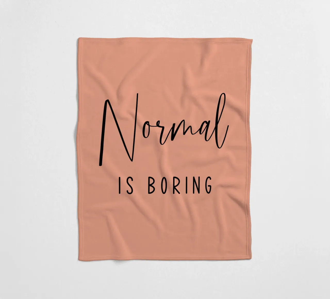 Normaal is saai fleecedeken van Shark Printables