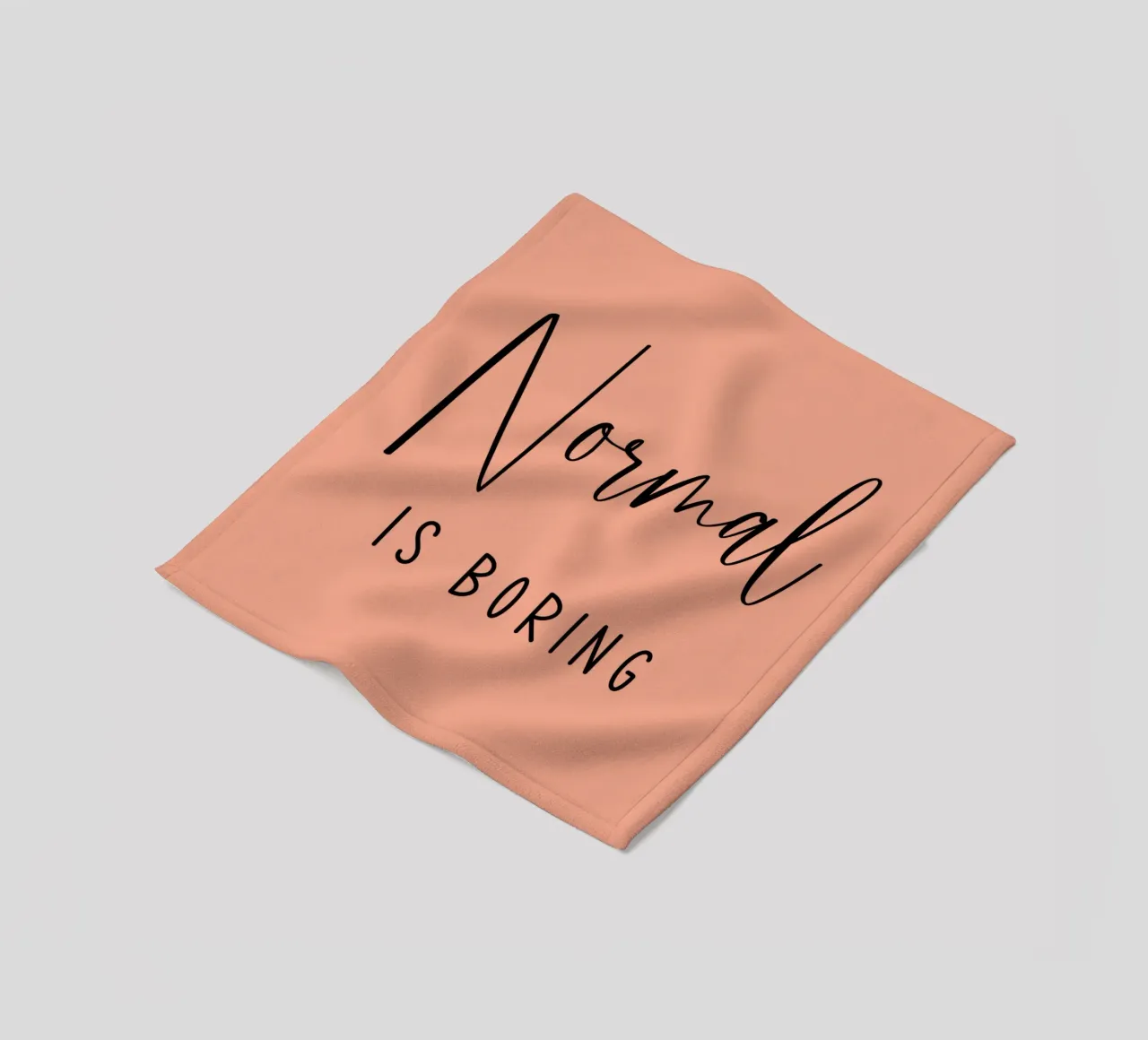Normaal is saai fleecedeken van Shark Printables