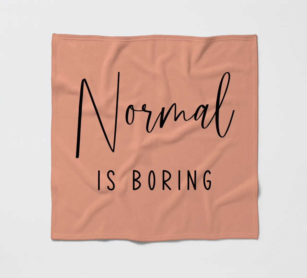 Normaal is saai fleecedeken van Shark Printables
