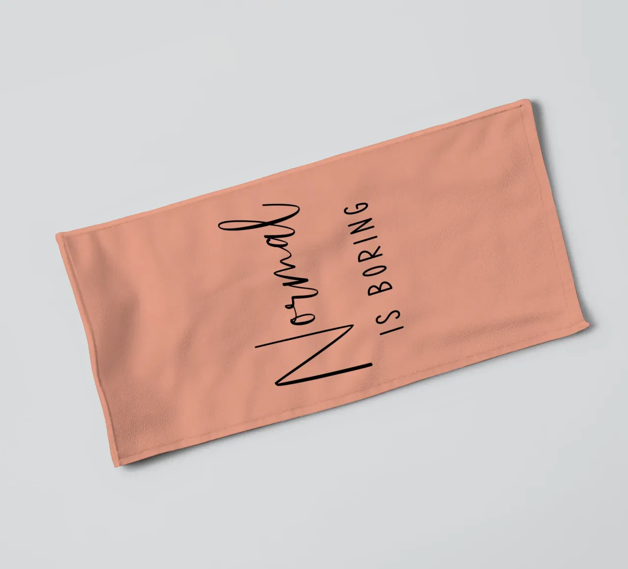 Normal is Boring towel by Shark Printables