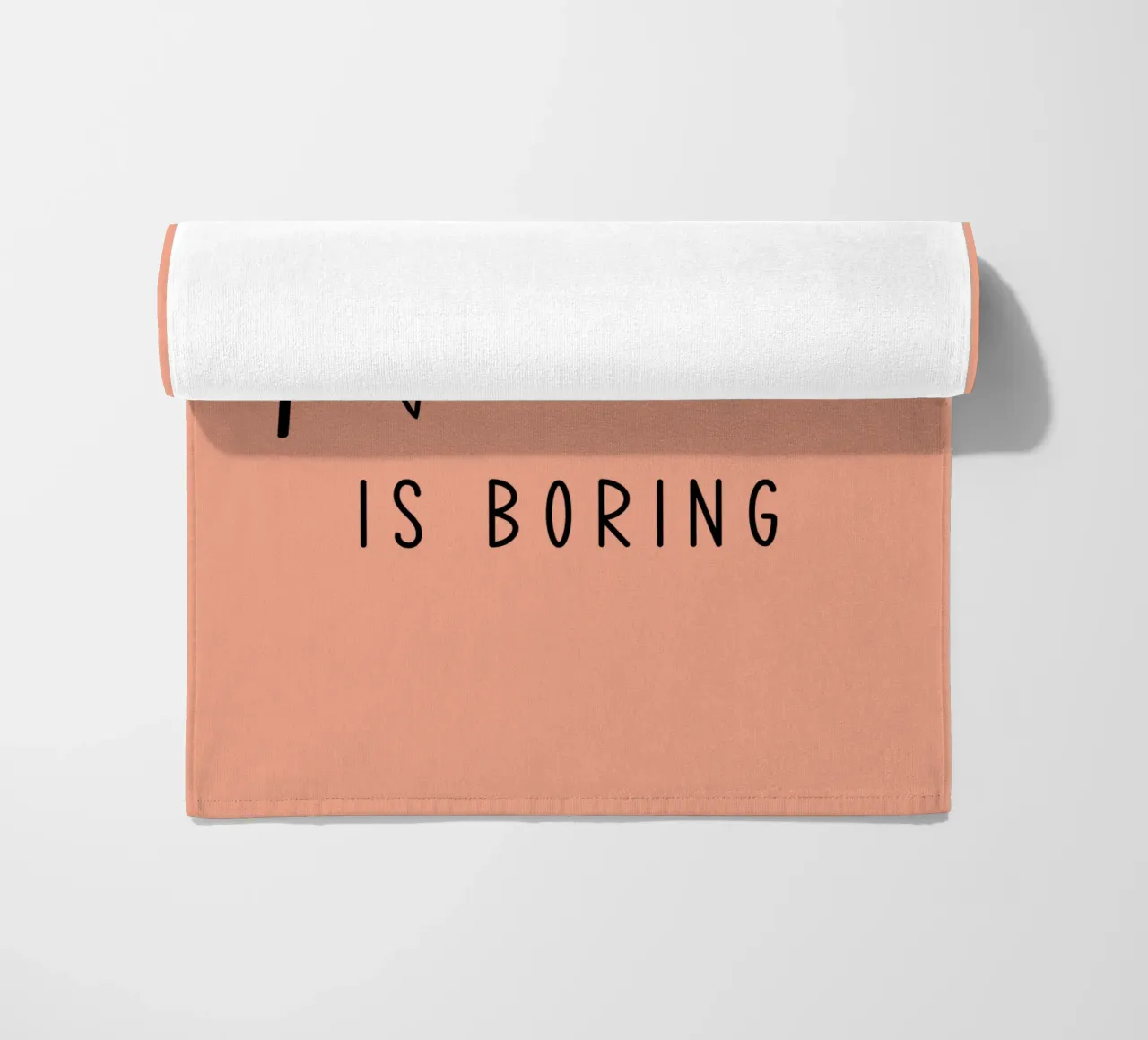 Normaal is saai strandhanddoek van Shark Printables