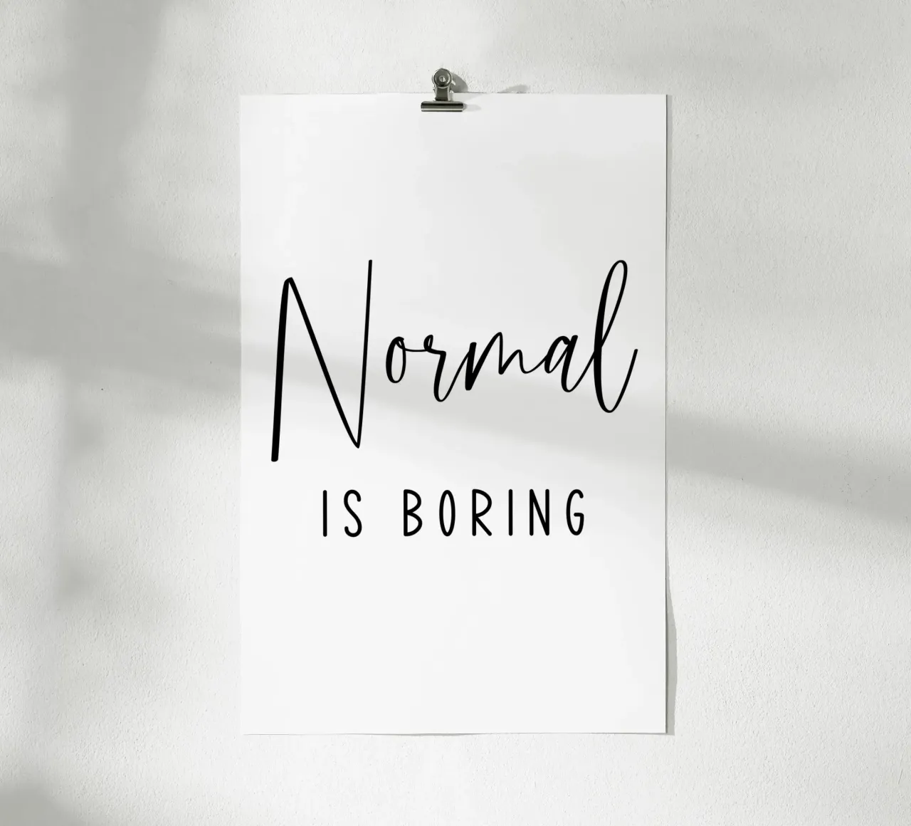 Normaal is saai hahnemühle van Shark Printables