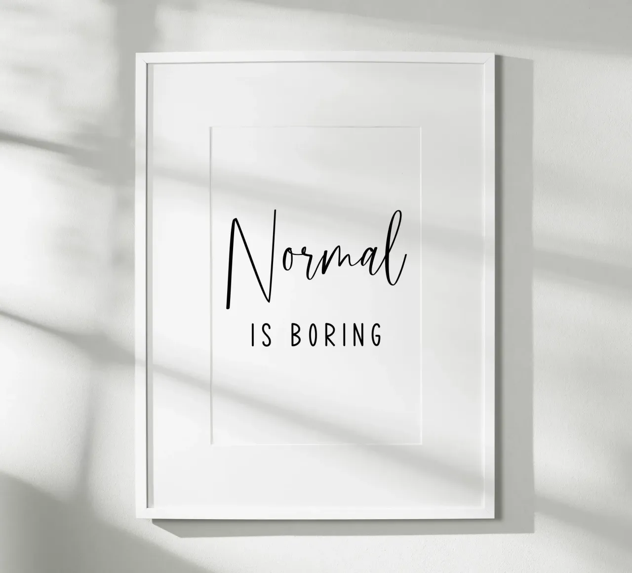 Normaal is saai hahnemühle van Shark Printables