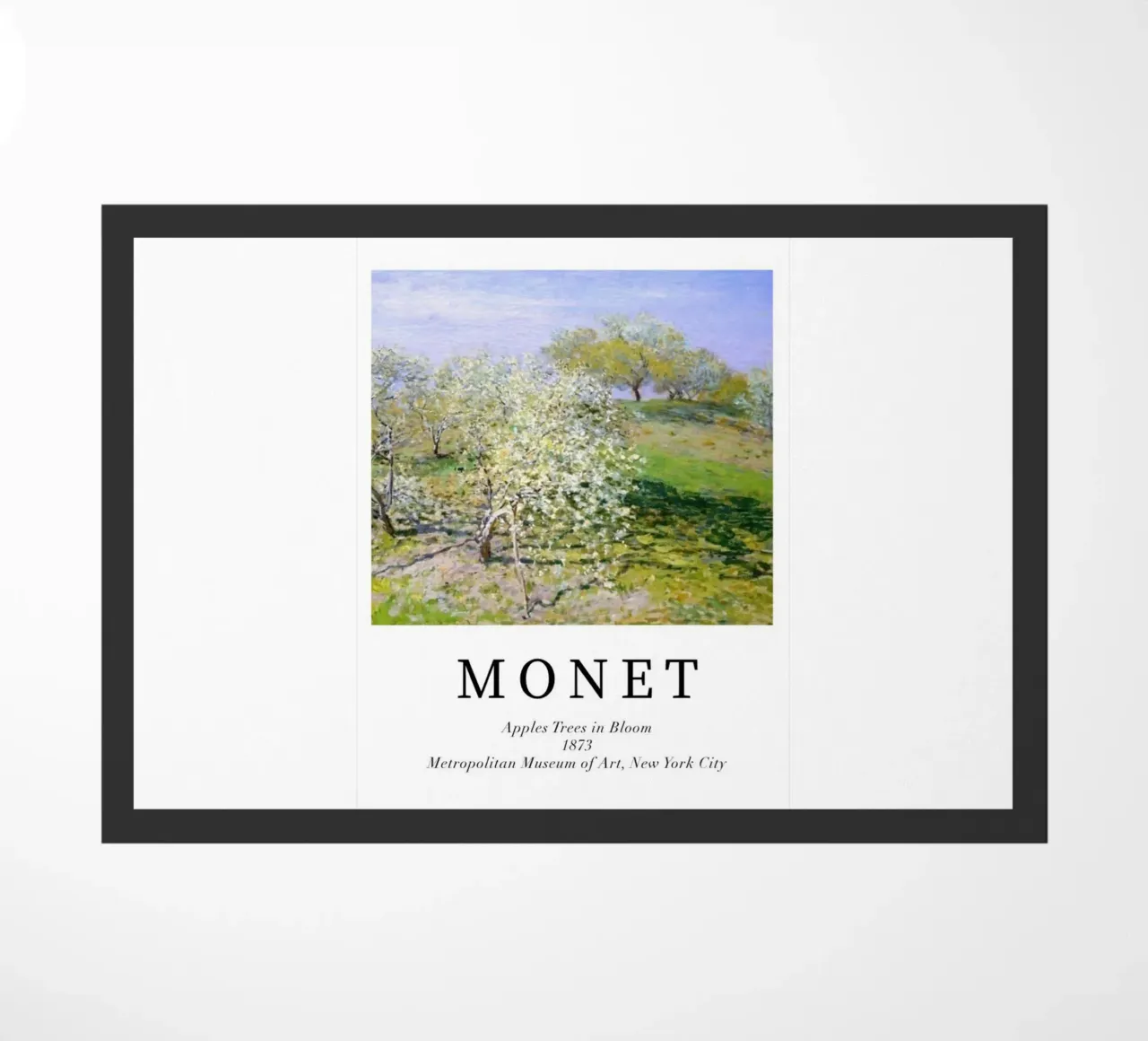 spiring scene with apple trees in bloom doormat by SMG Store