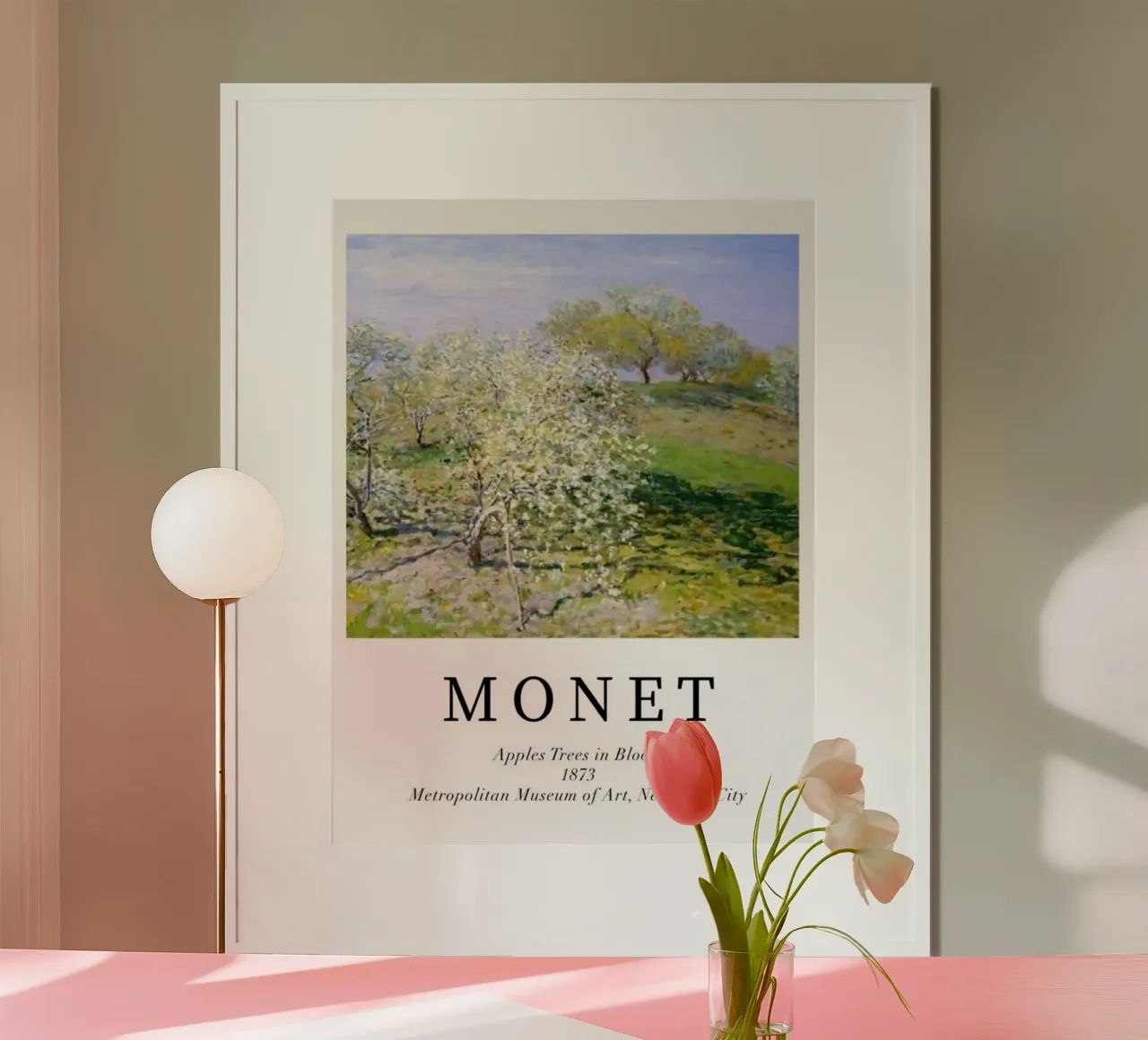 spiring scene with apple trees in bloom hahnemühle by SMG Store
