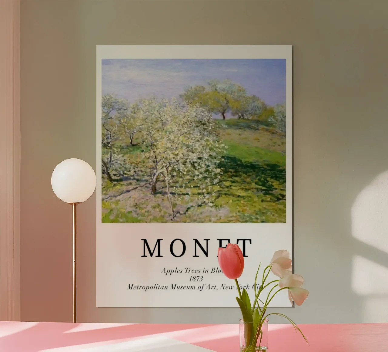 spiring scene with apple trees in bloom hahnemühle by SMG Store