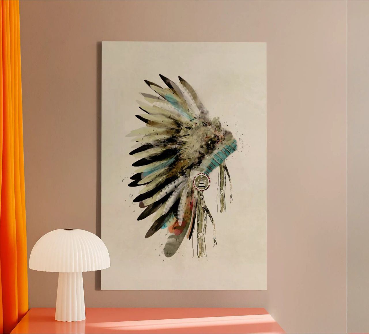 Headdress Leinwand von Brian Buckley