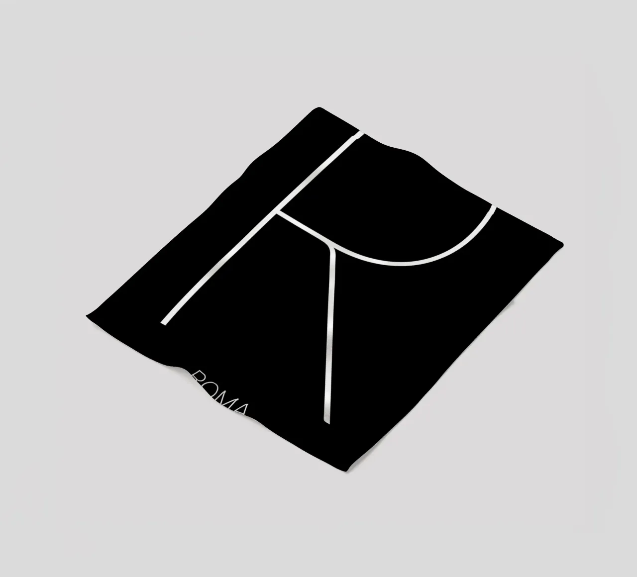 ROMA - nero fleece blanket by CityLights