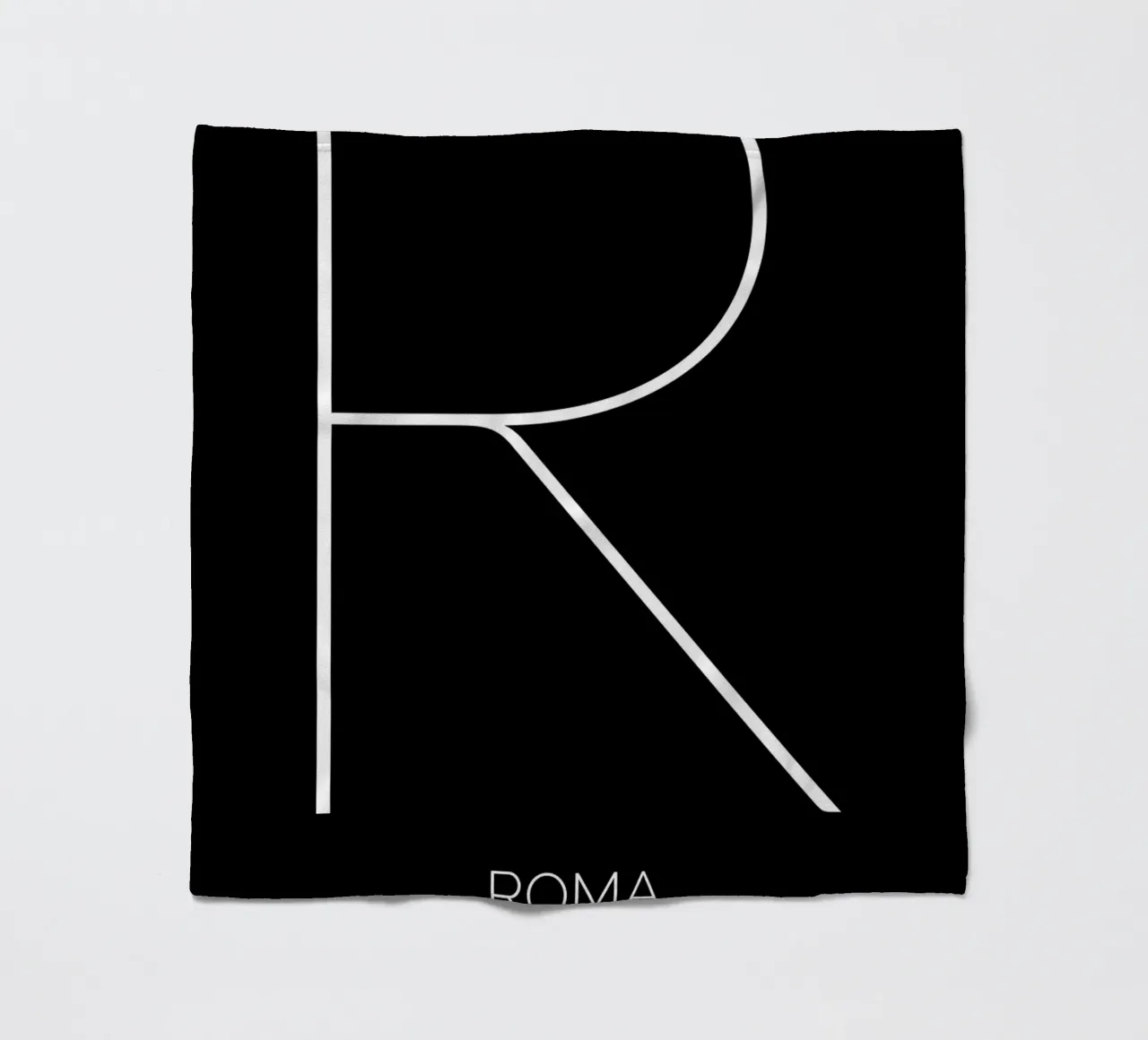 ROMA - nero fleece blanket by CityLights
