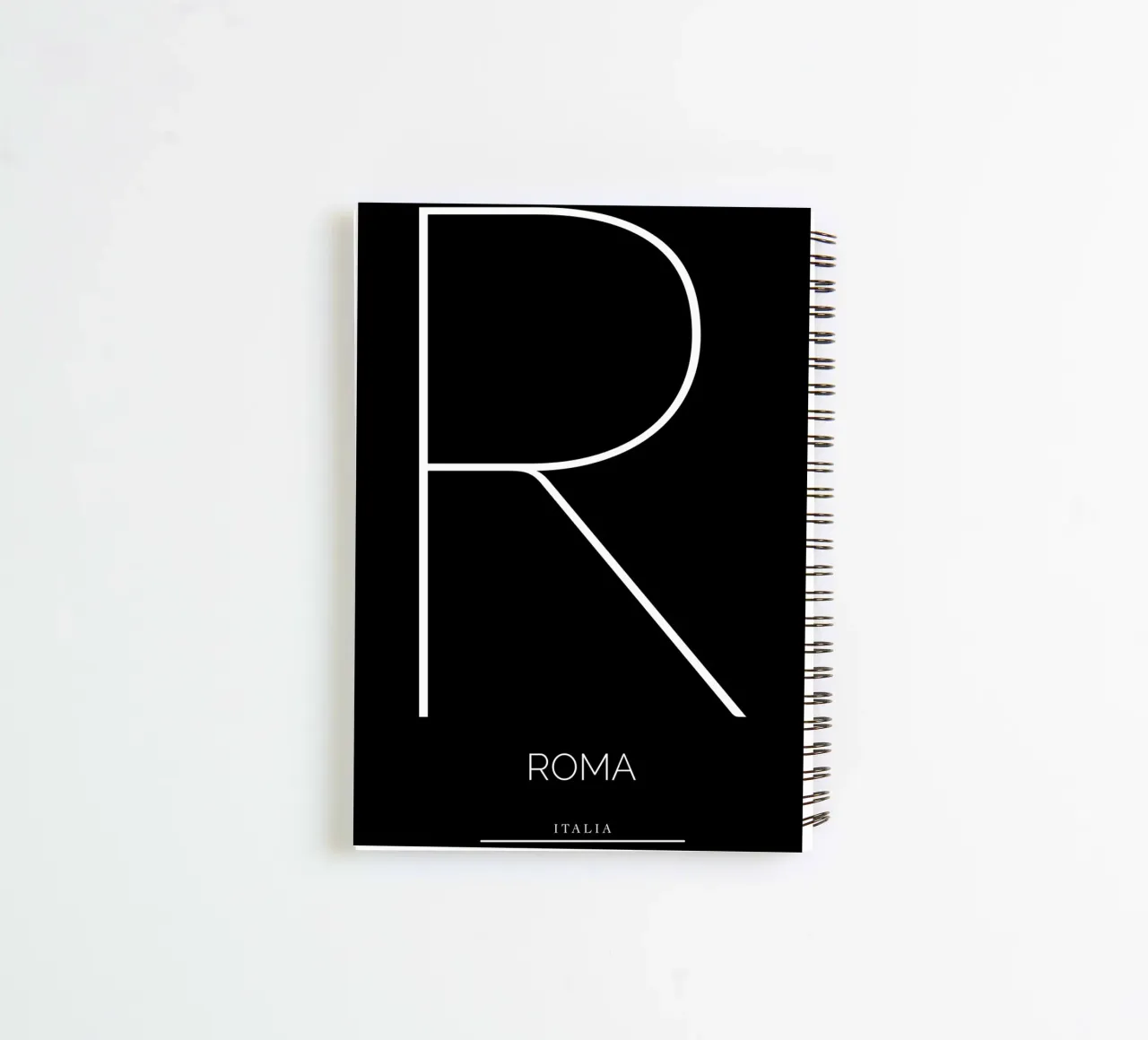 ROMA - nero spiral notebook by CityLights