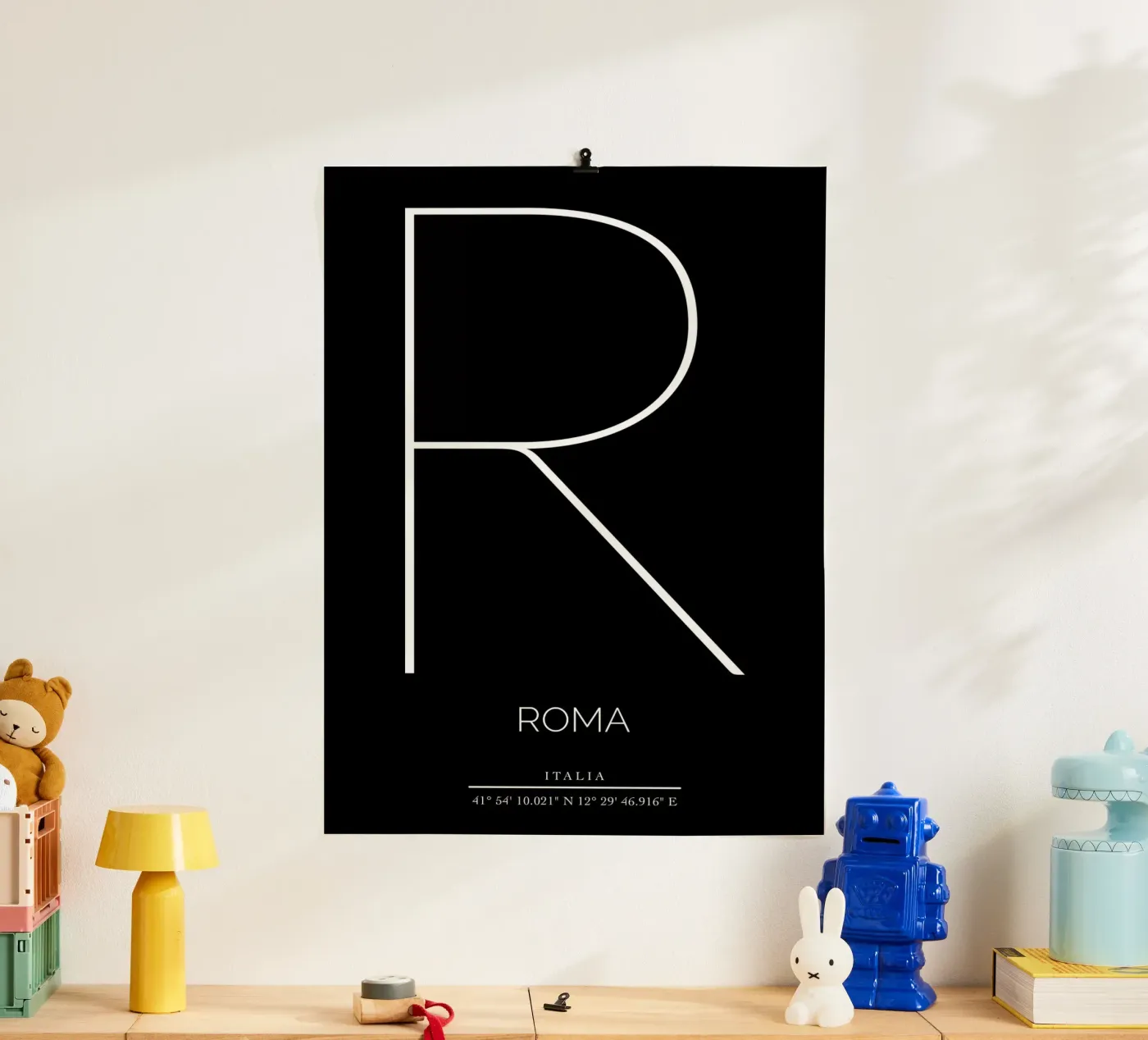 ROMA - nero poster da CityLights