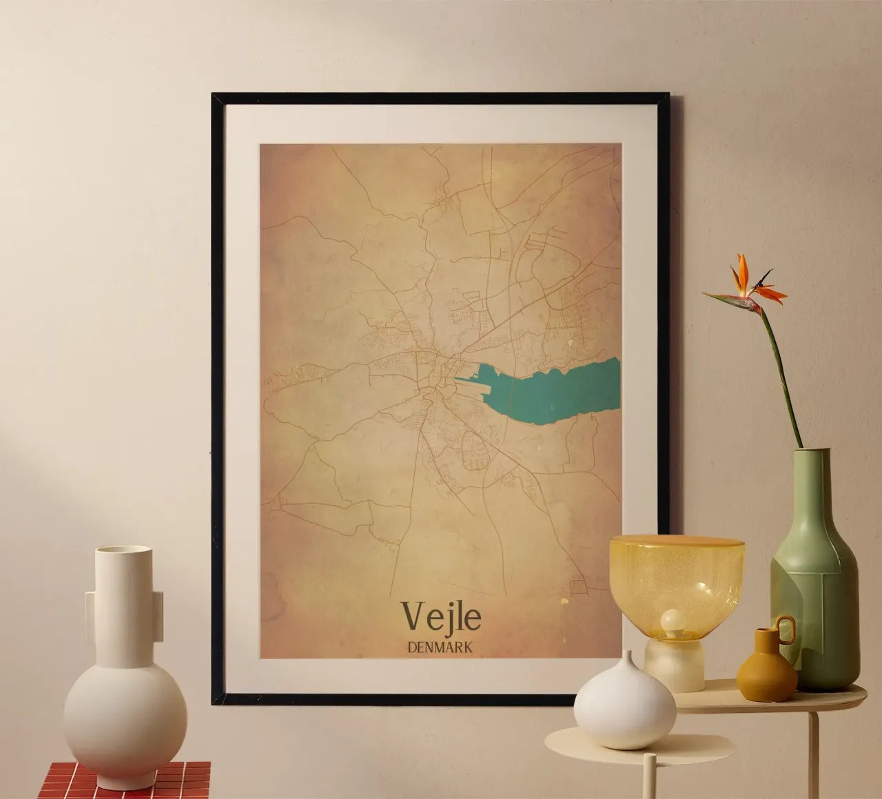 Vejle DENMARK poster da WorldPrint