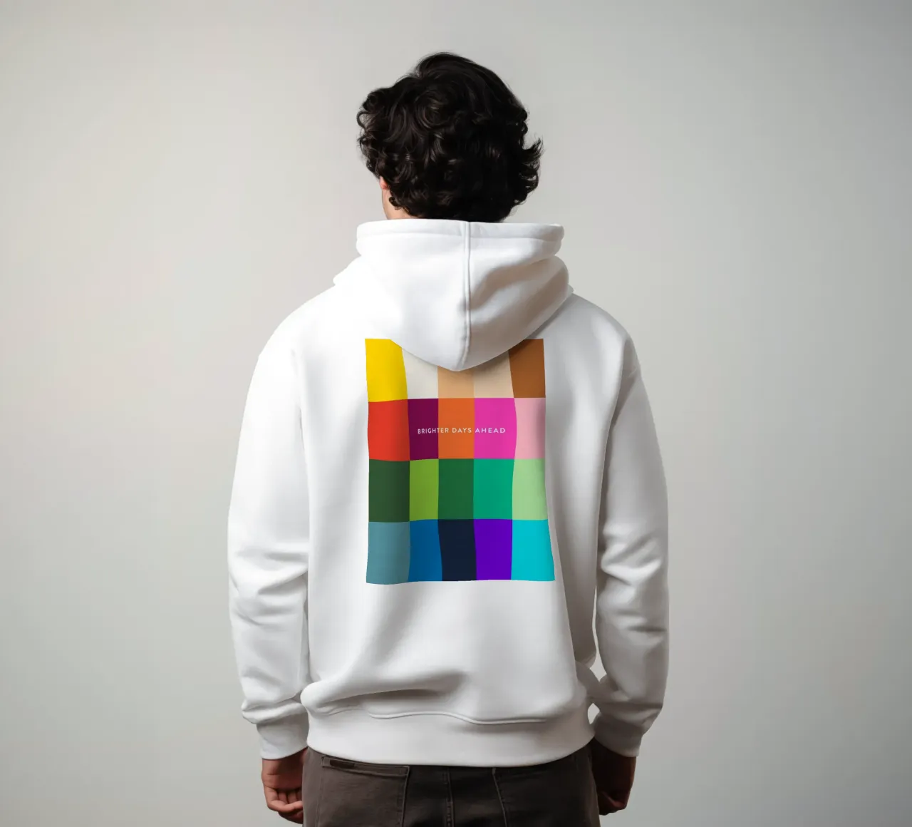 Assegni luminosi - Giorni più luminosi in arrivo felpa con cappuccio da Dominique Vari Abstract