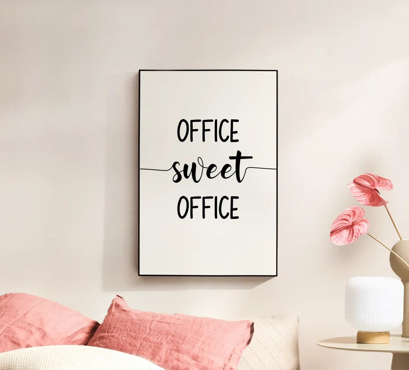 Kantoor Zoet Kantoor acryl van Shark Printables