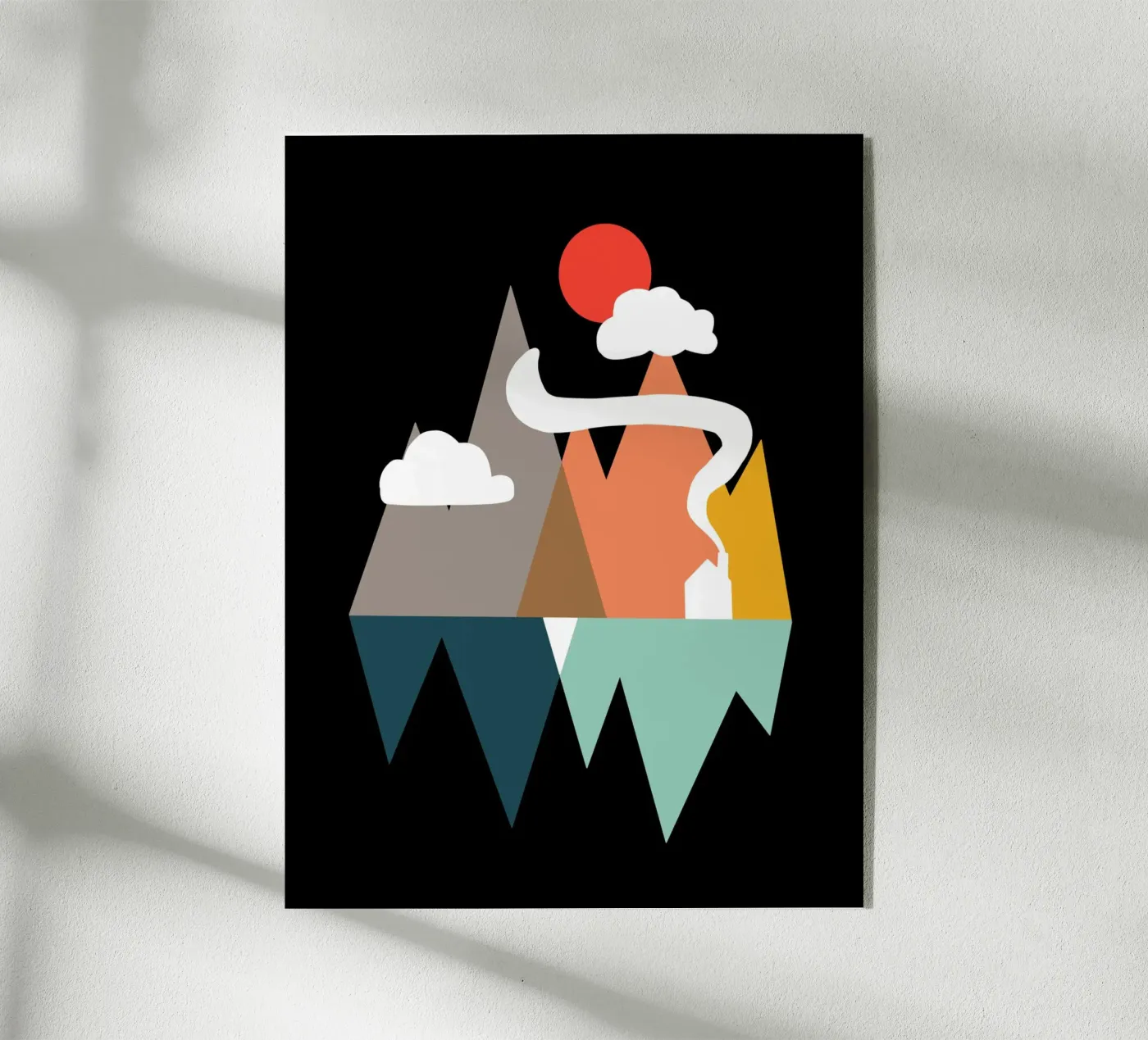 Omhoog en omlaag acryl van Little Dean