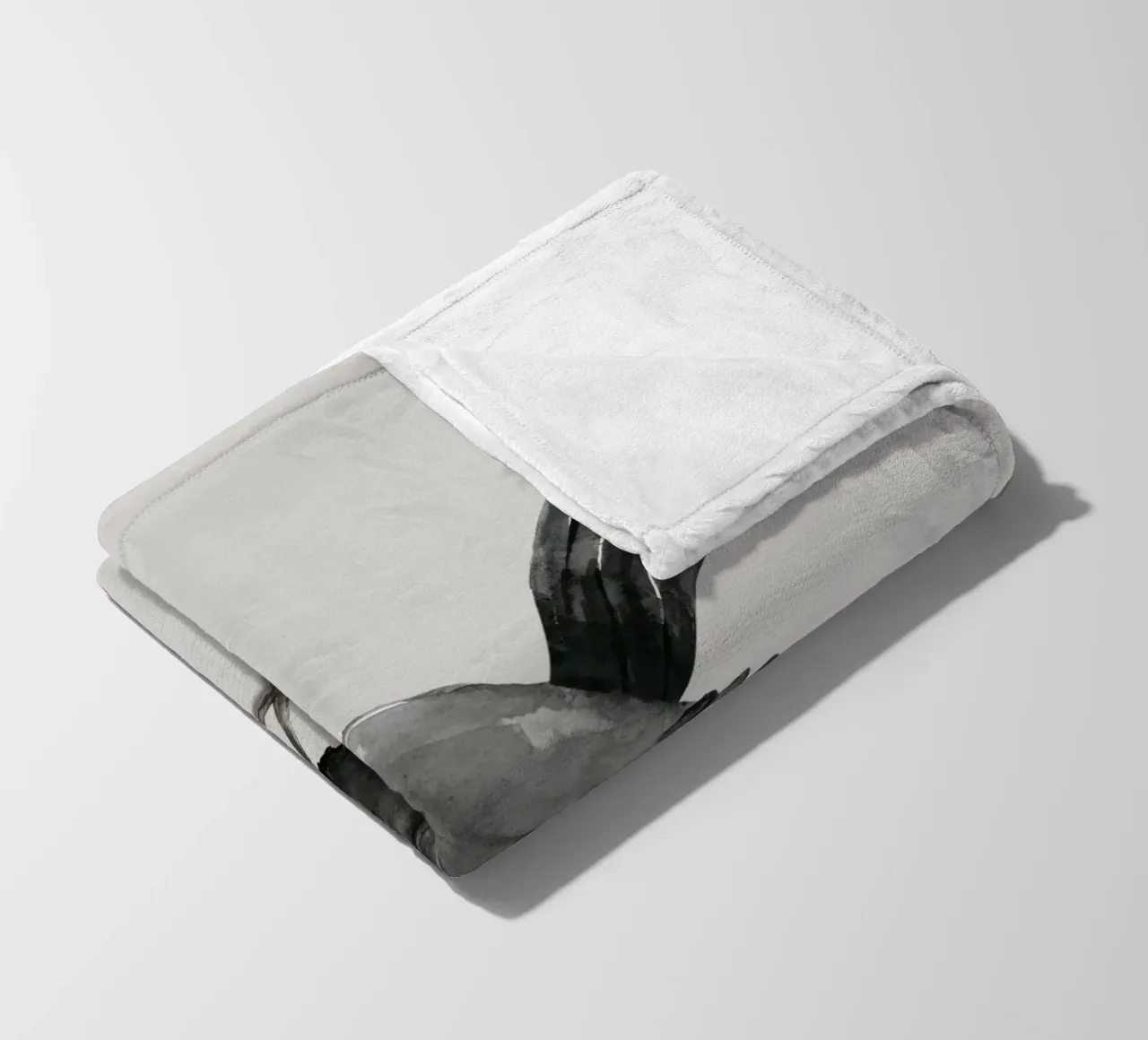Blackbird ink drawing fleece blanket by BwiseLizzy