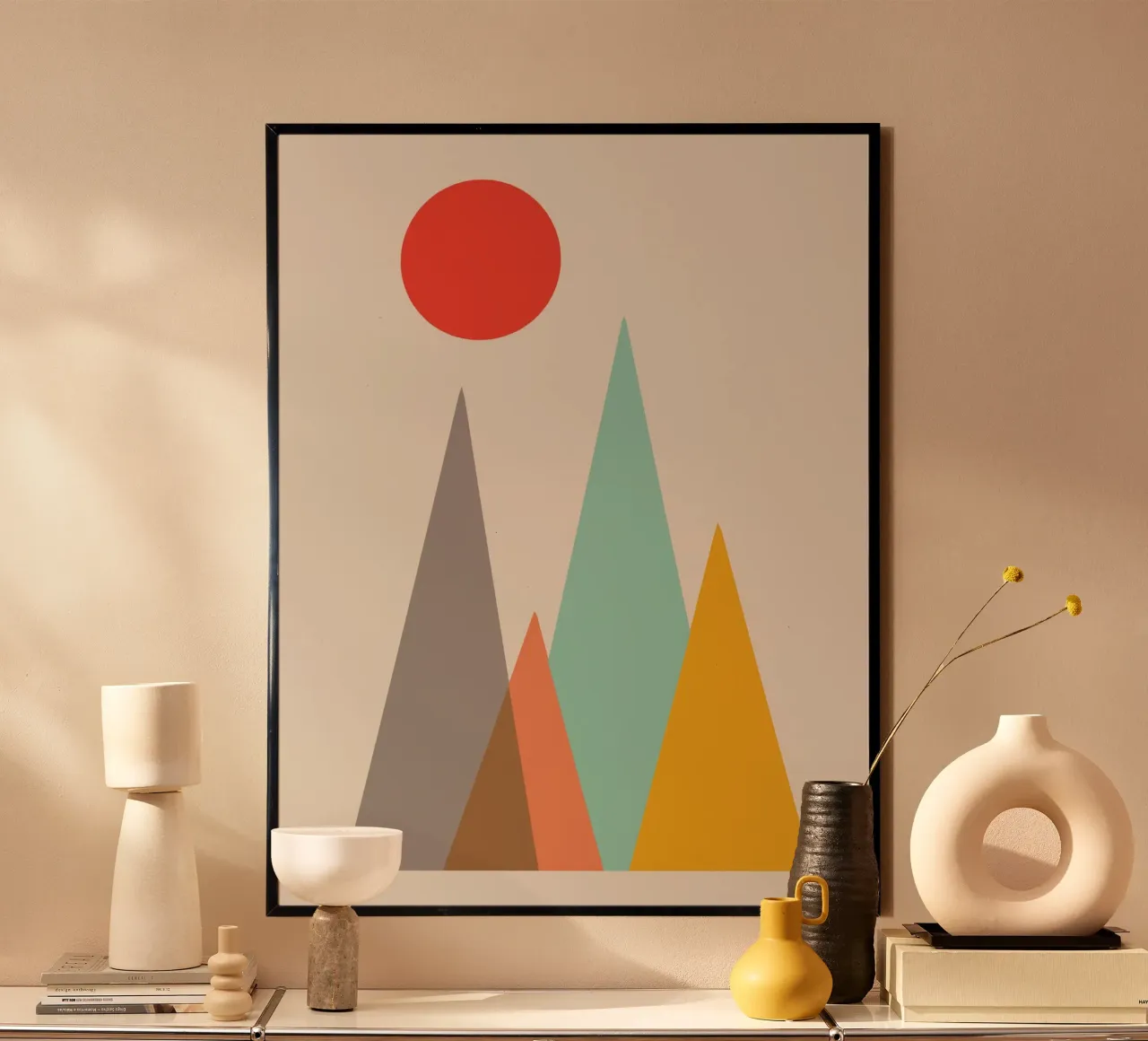 Paesaggio geometrico carta hahnemühle da Little Dean