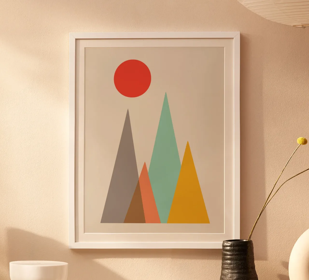 Paesaggio geometrico carta hahnemühle da Little Dean