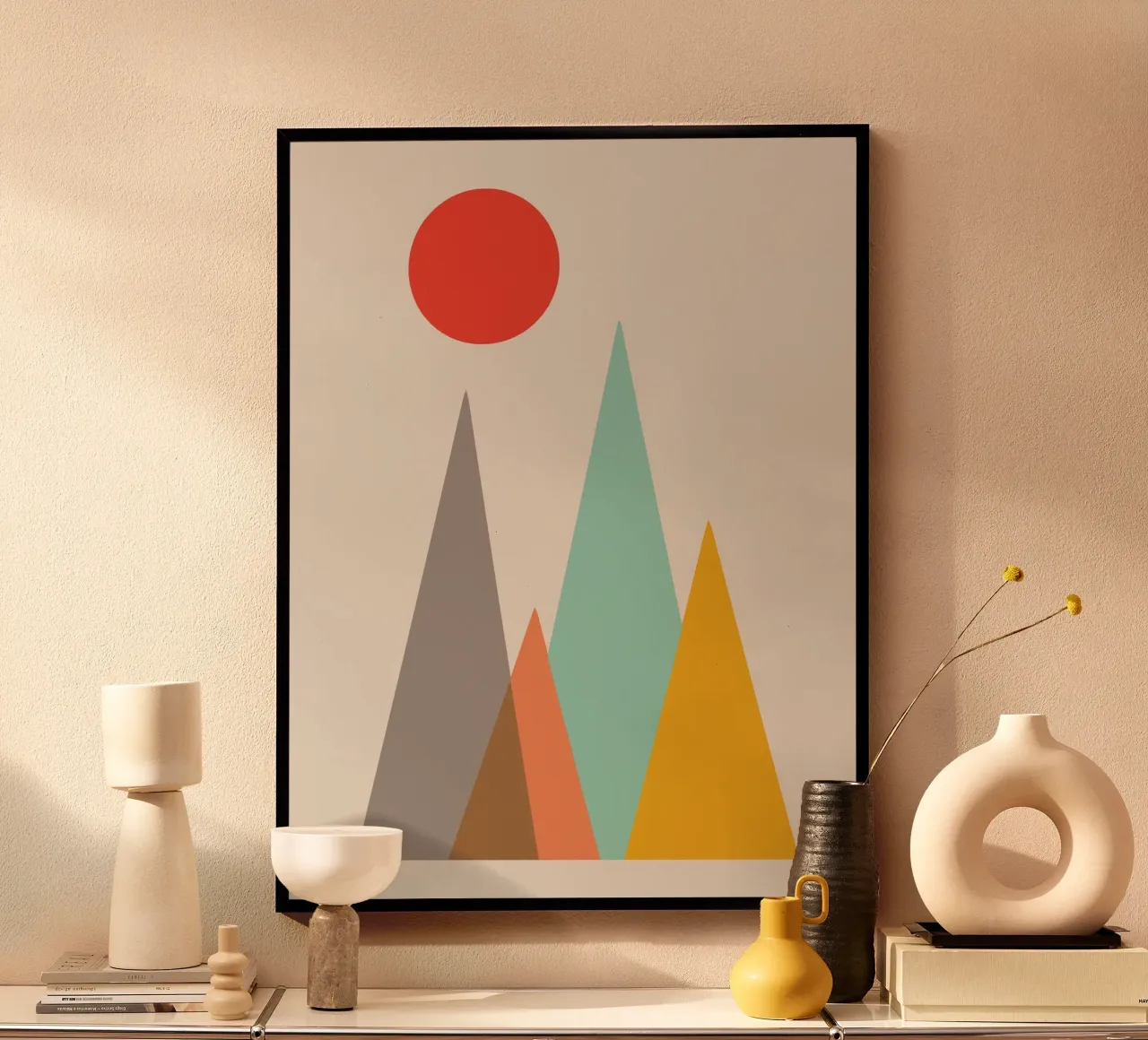 Paesaggio geometrico carta hahnemühle da Little Dean