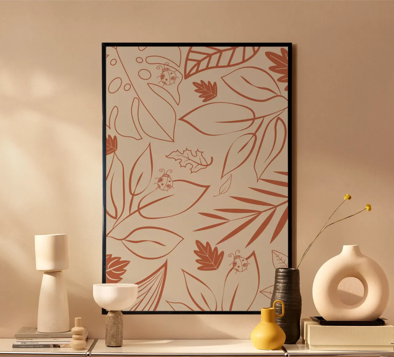 Jungle pattern poster by Little Dean