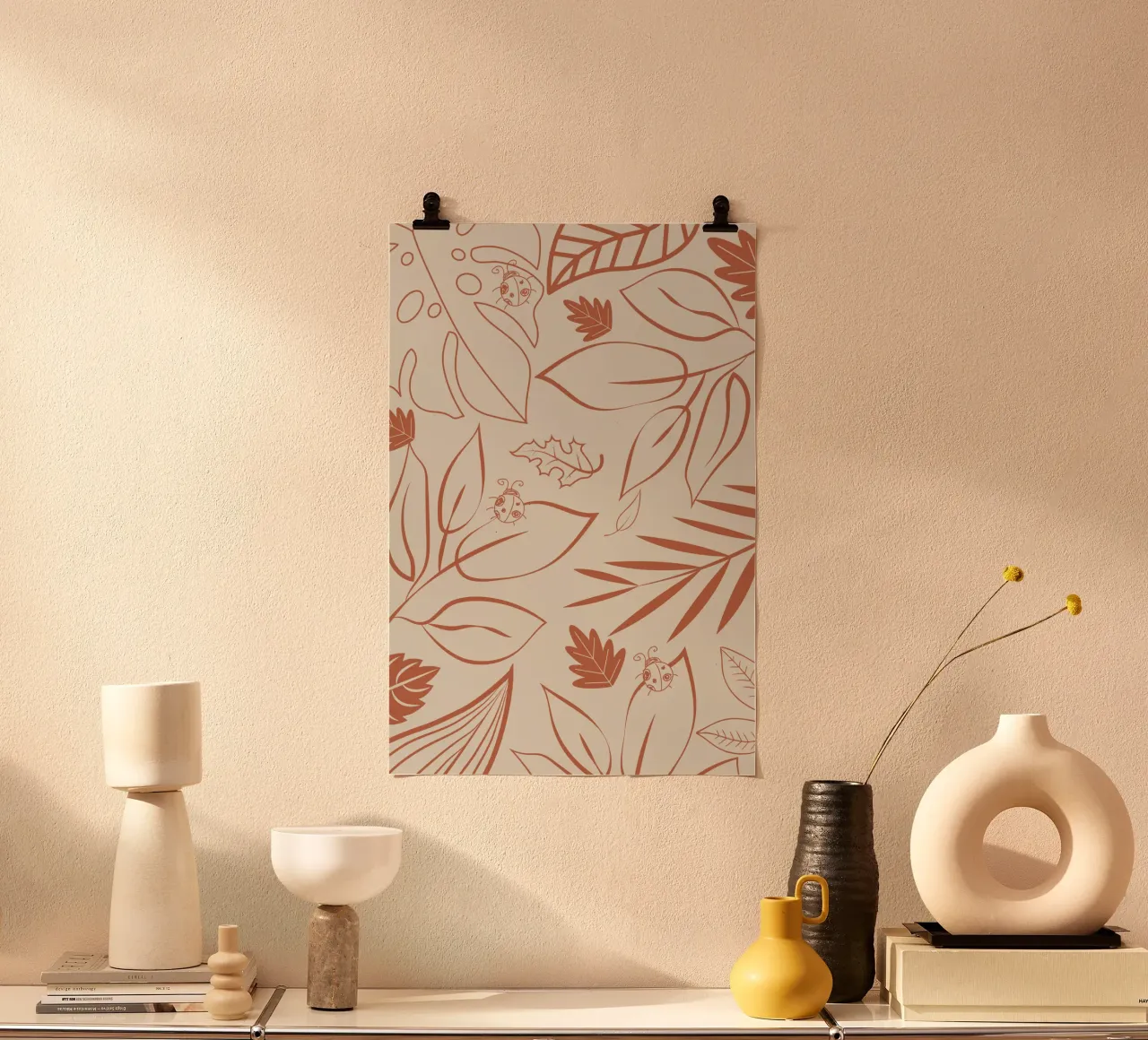 Jungle pattern poster by Little Dean