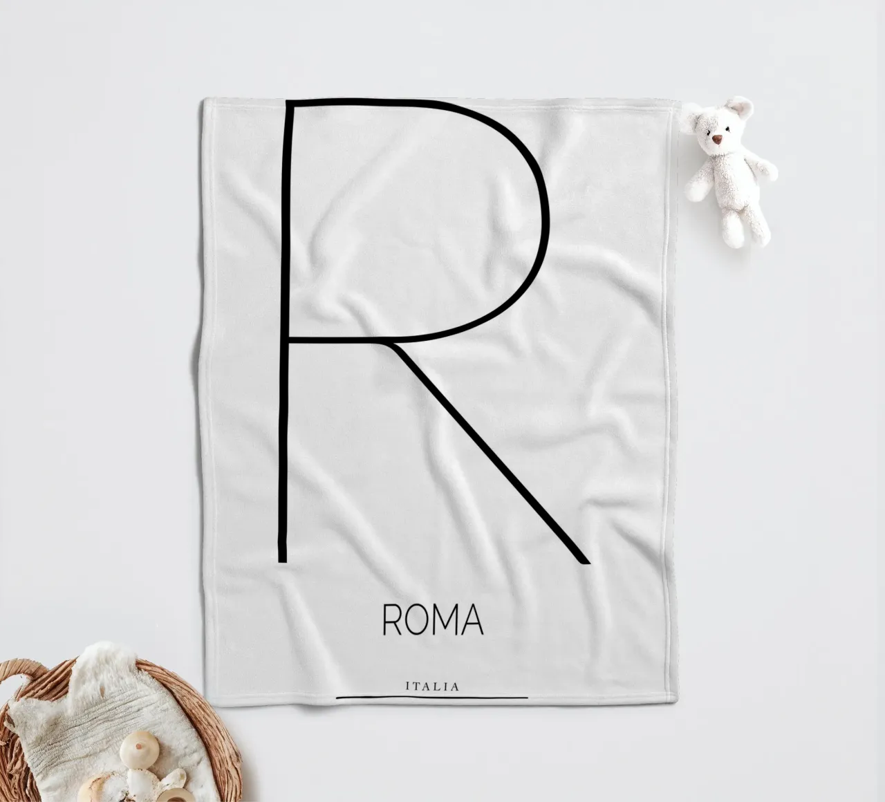 ROMA - bianco coperta in pile da CityLights