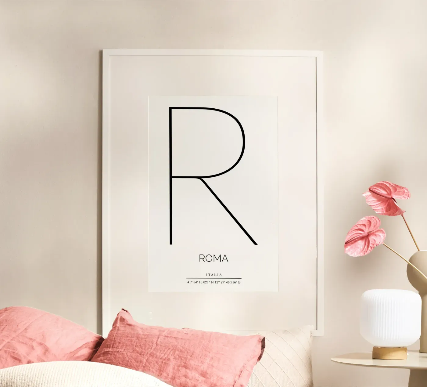 ROMA - bianco poster da CityLights