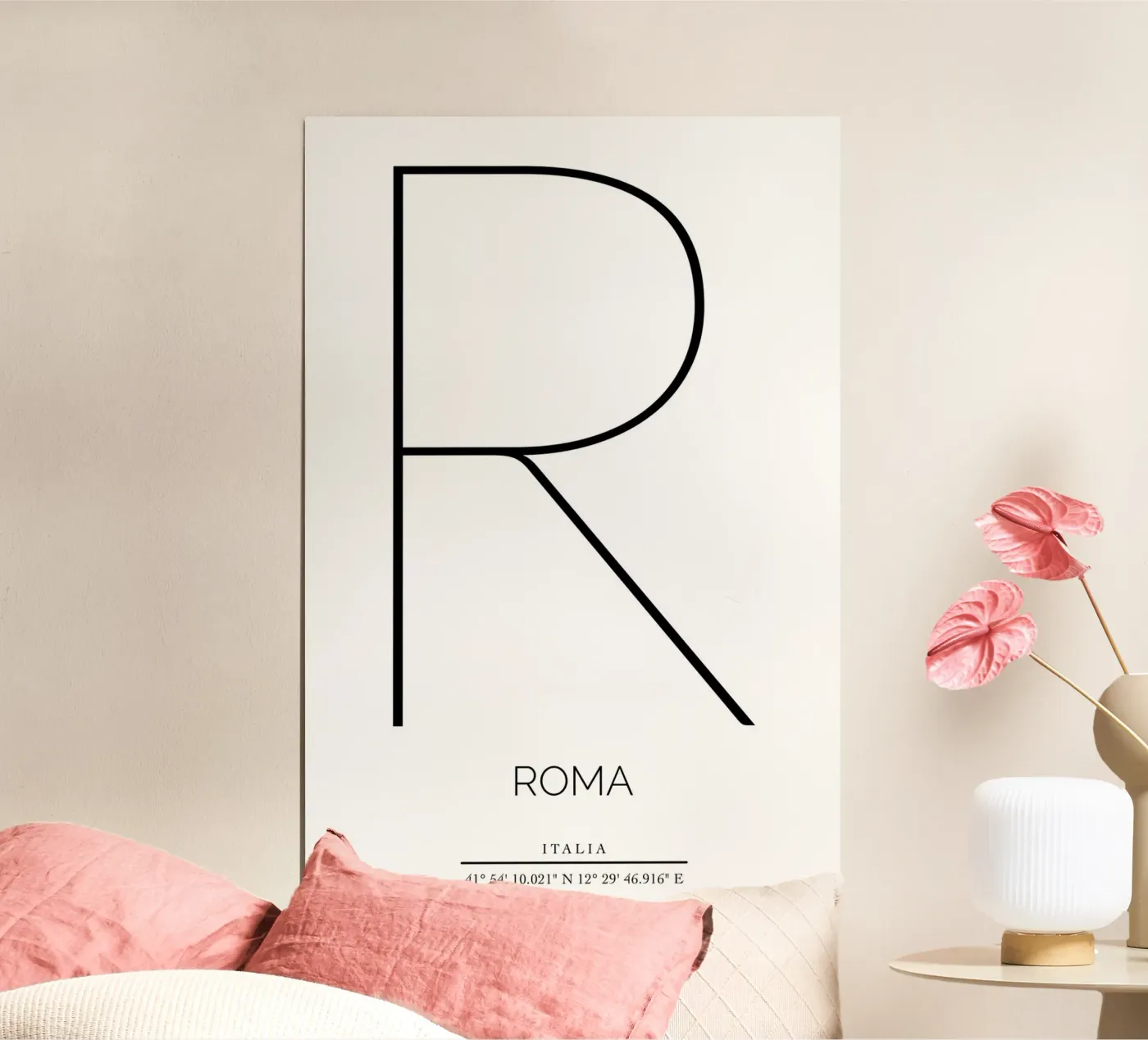 ROMA - bianco poster da CityLights