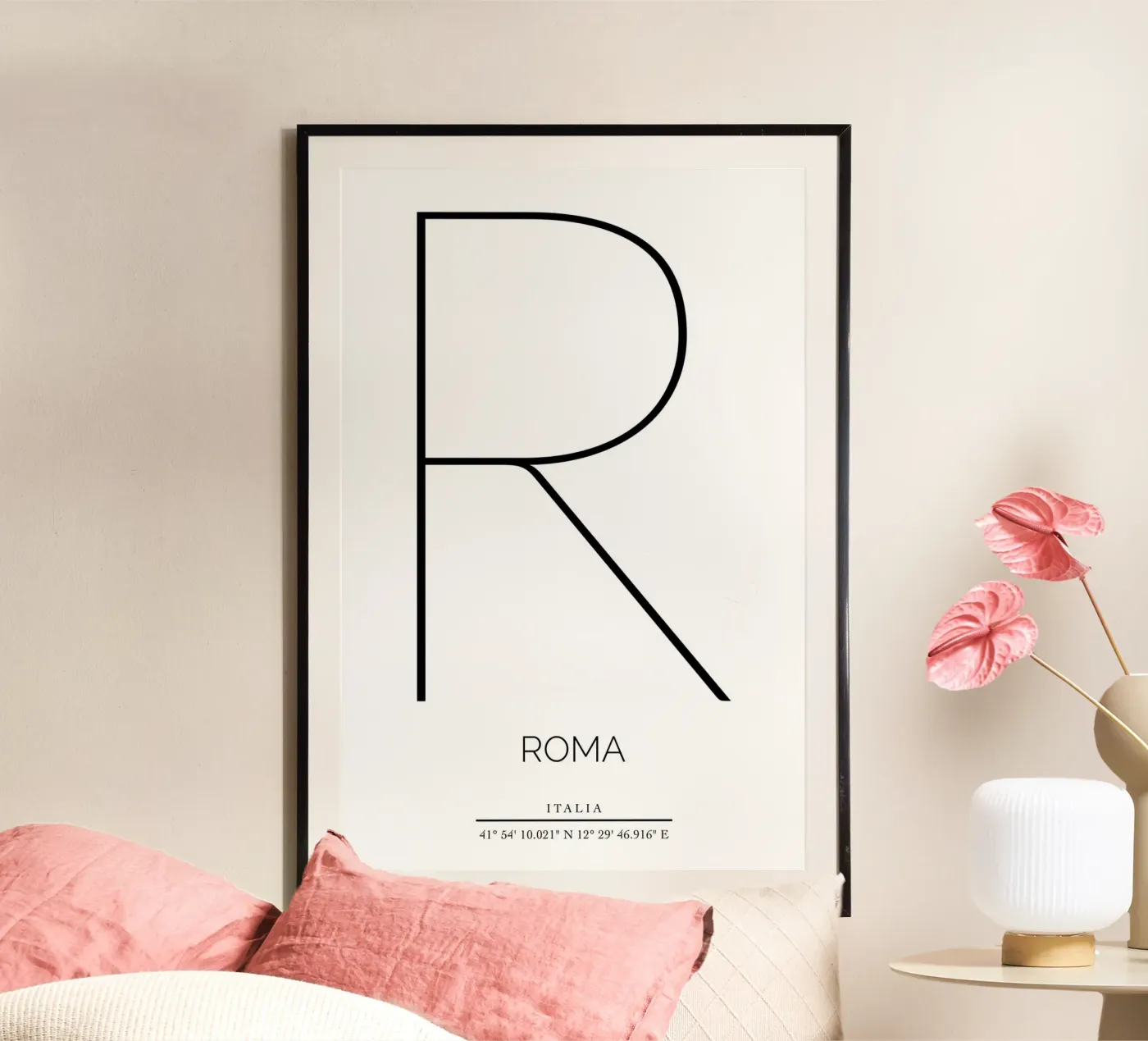 ROMA - bianco poster da CityLights