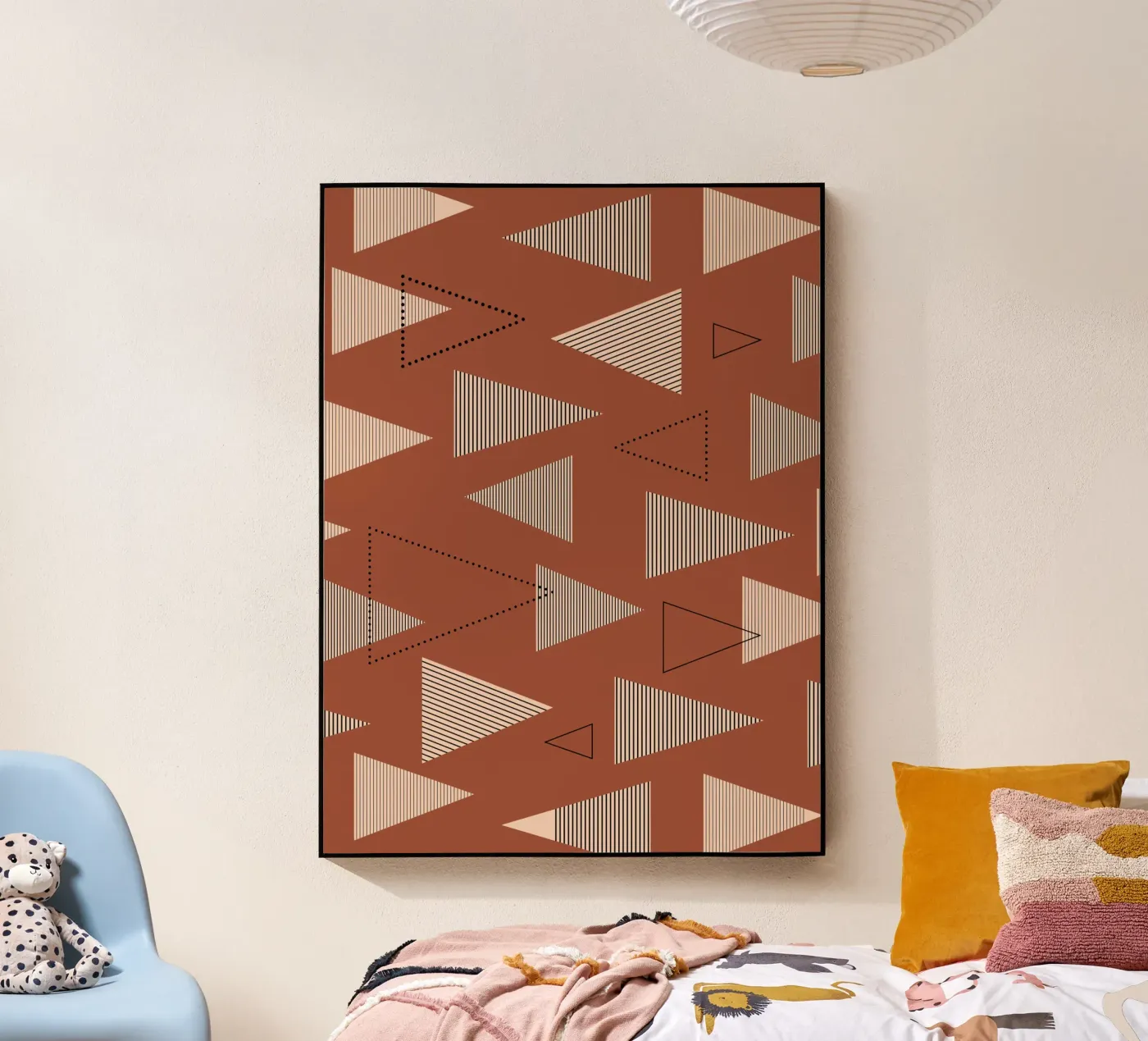 Geometric triangle var pattern Acryl-Glas von Little Dean