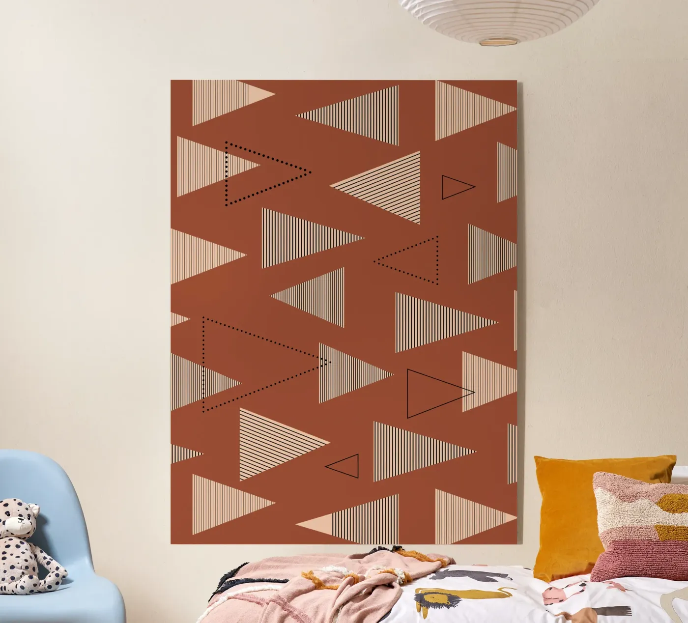 Geometric triangle var pattern plexiglas de Little Dean