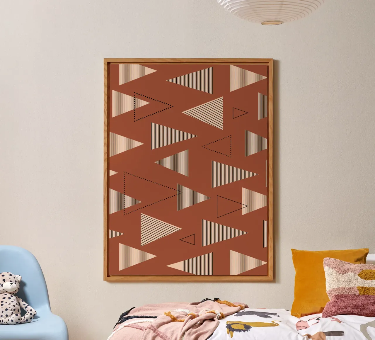 Geometric triangle var pattern alu-dibond by Little Dean