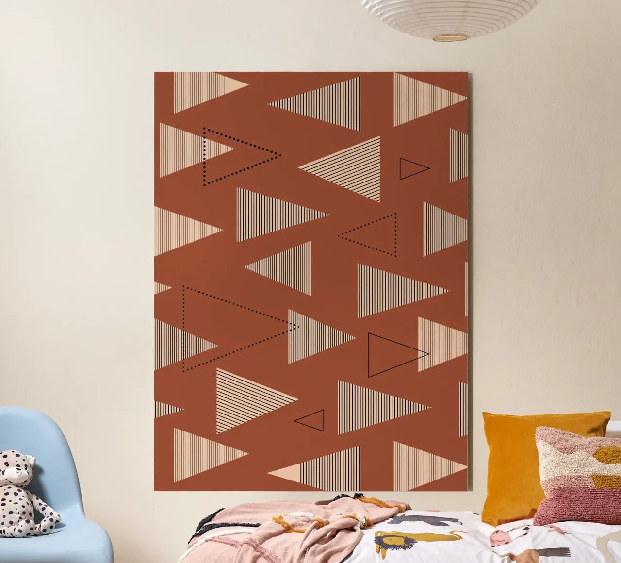 Geometric triangle var pattern alu-dibond by Little Dean