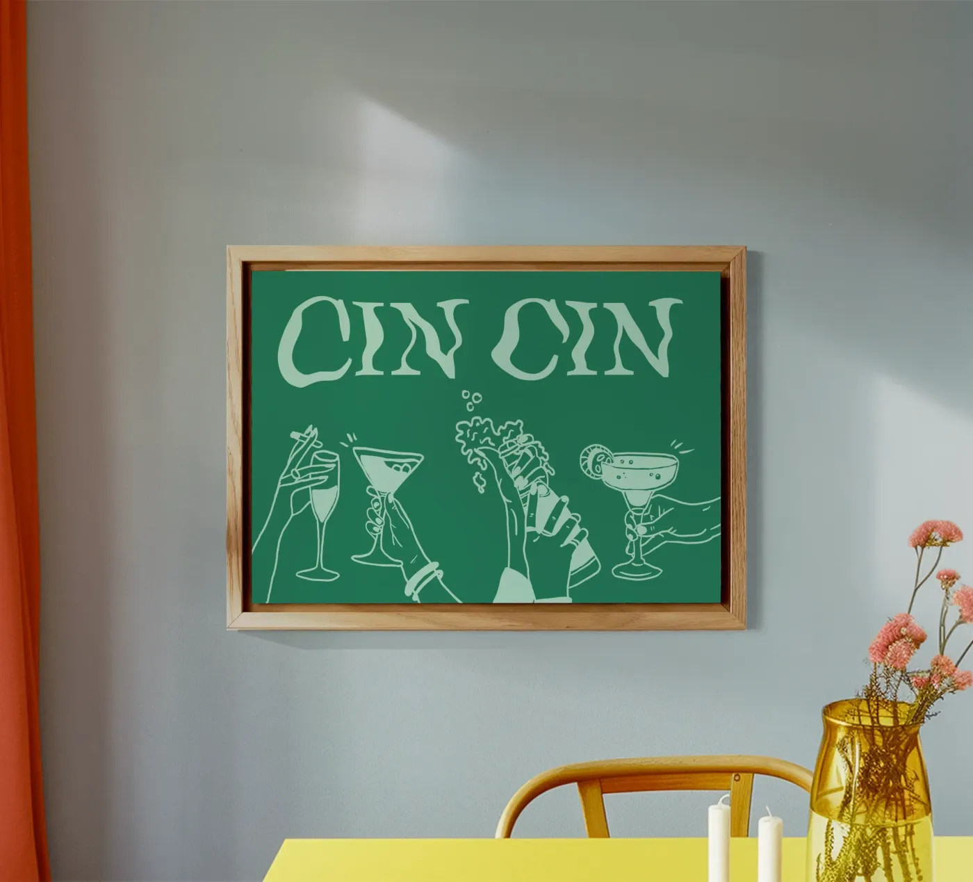 Cin Cin mint alluminio dibond da Happy Star Club