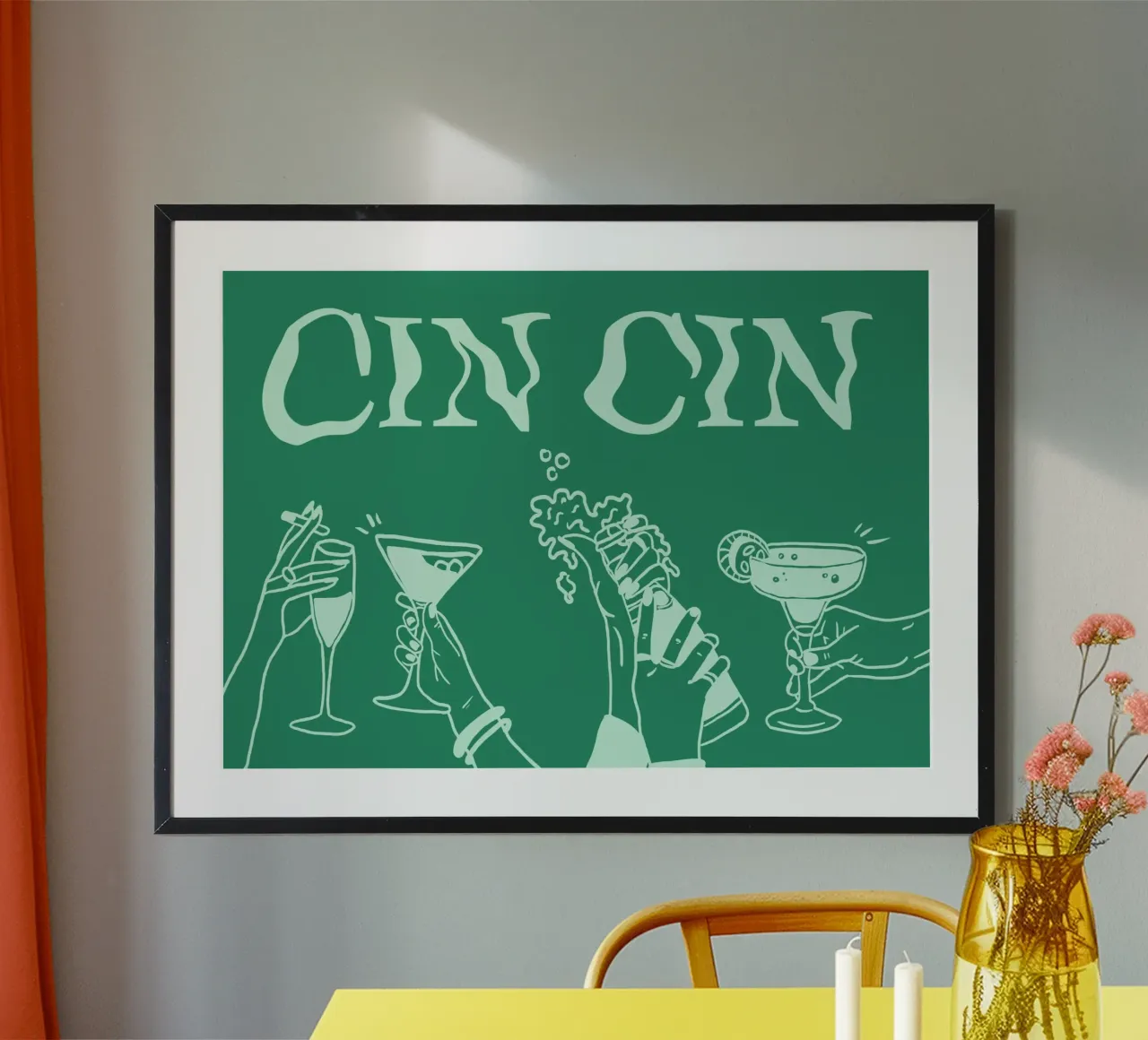 Cin Cin mint poster van Happy Star Club