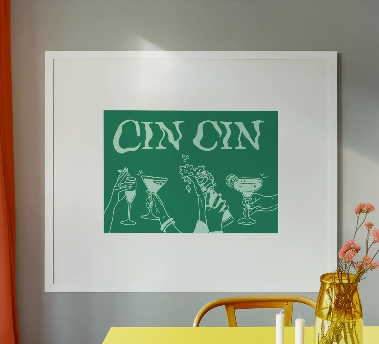 Cin Cin mint poster van Happy Star Club