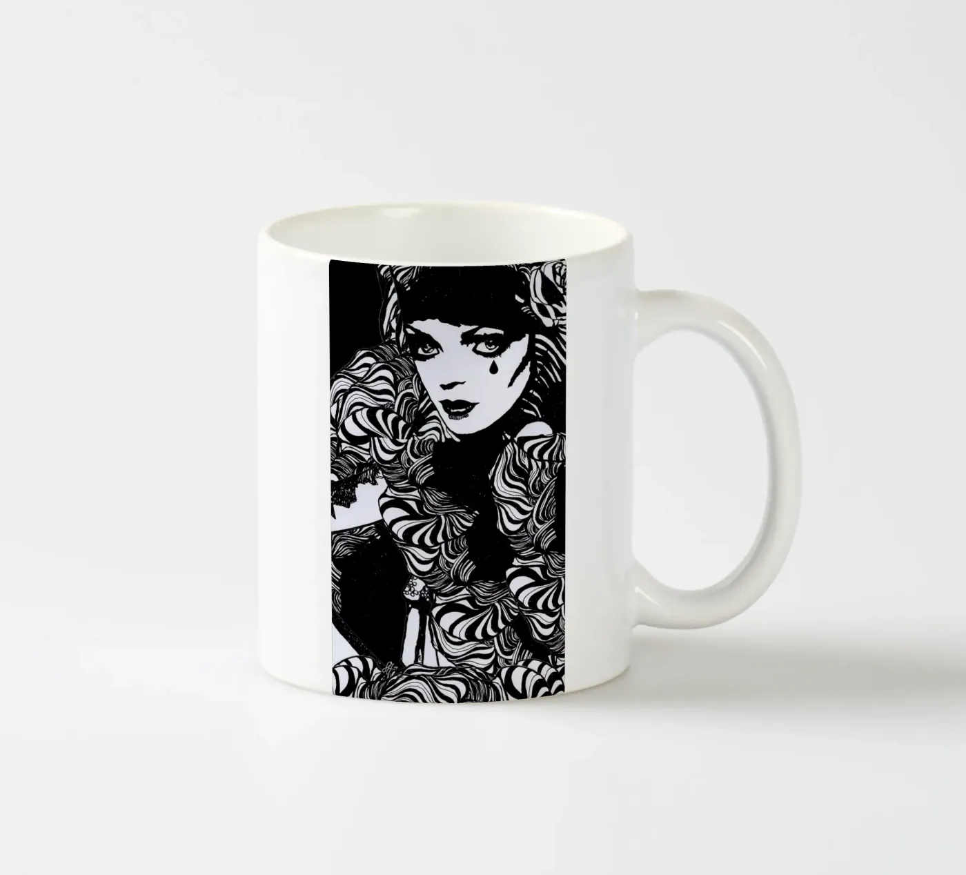 tear ceramic mug by k i m