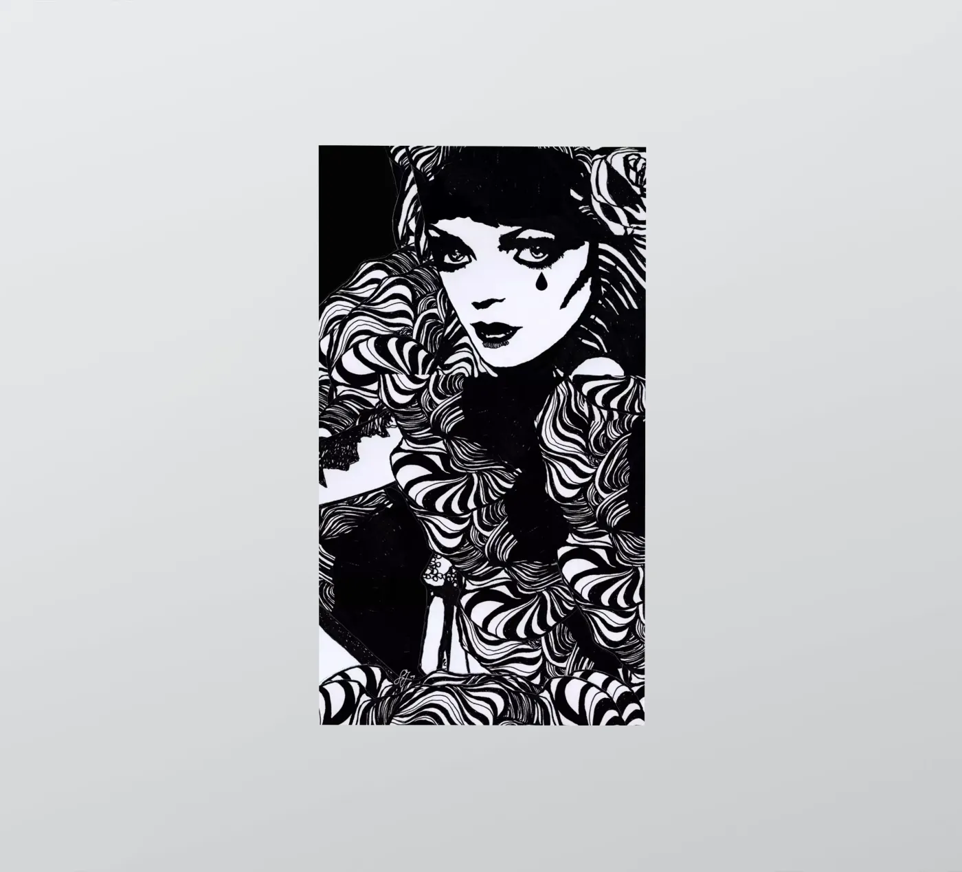 scheur sticker van k i m