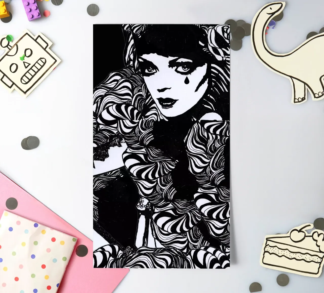 scheur stickervel van k i m