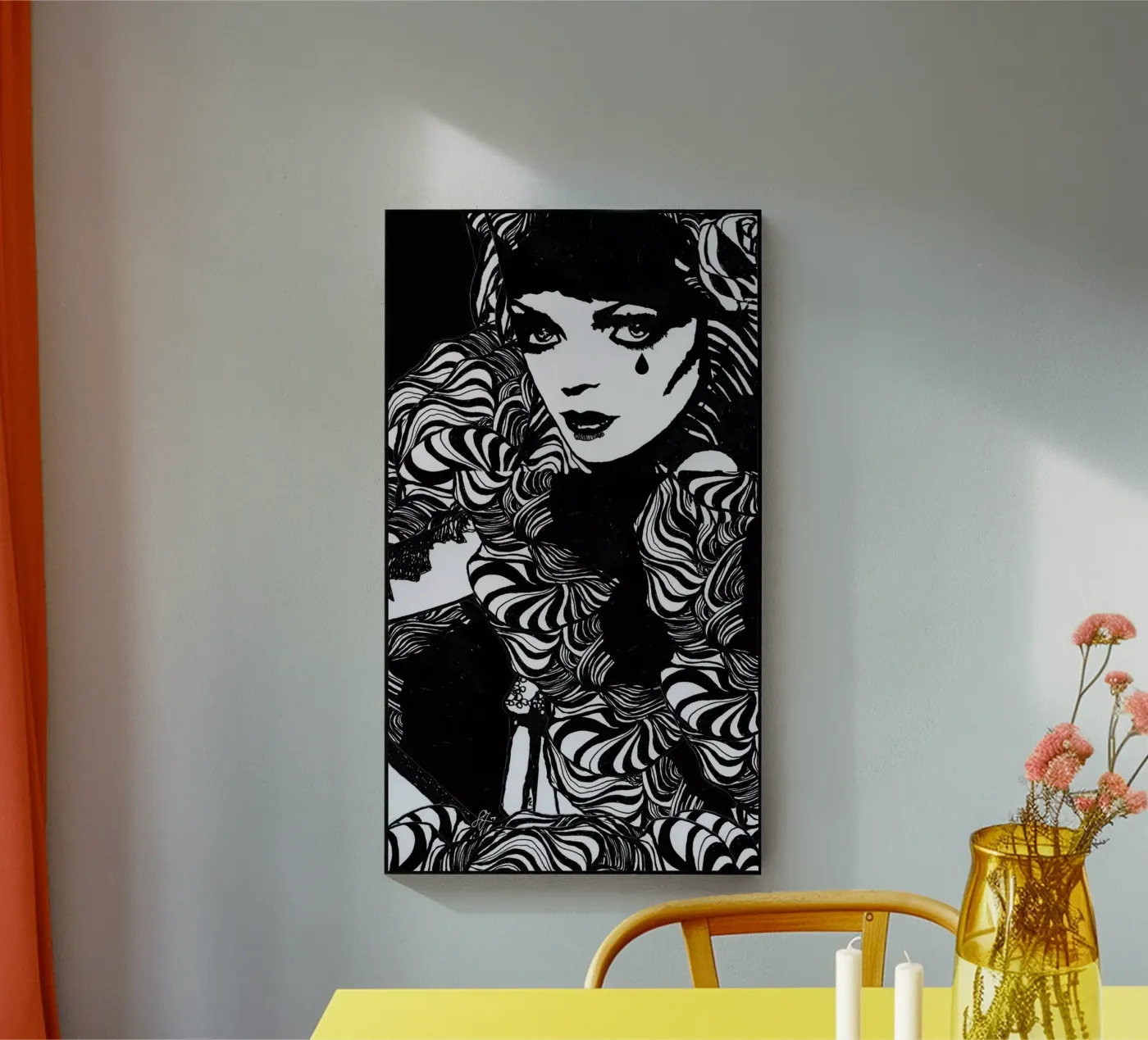 tear acrylic glass by k i m