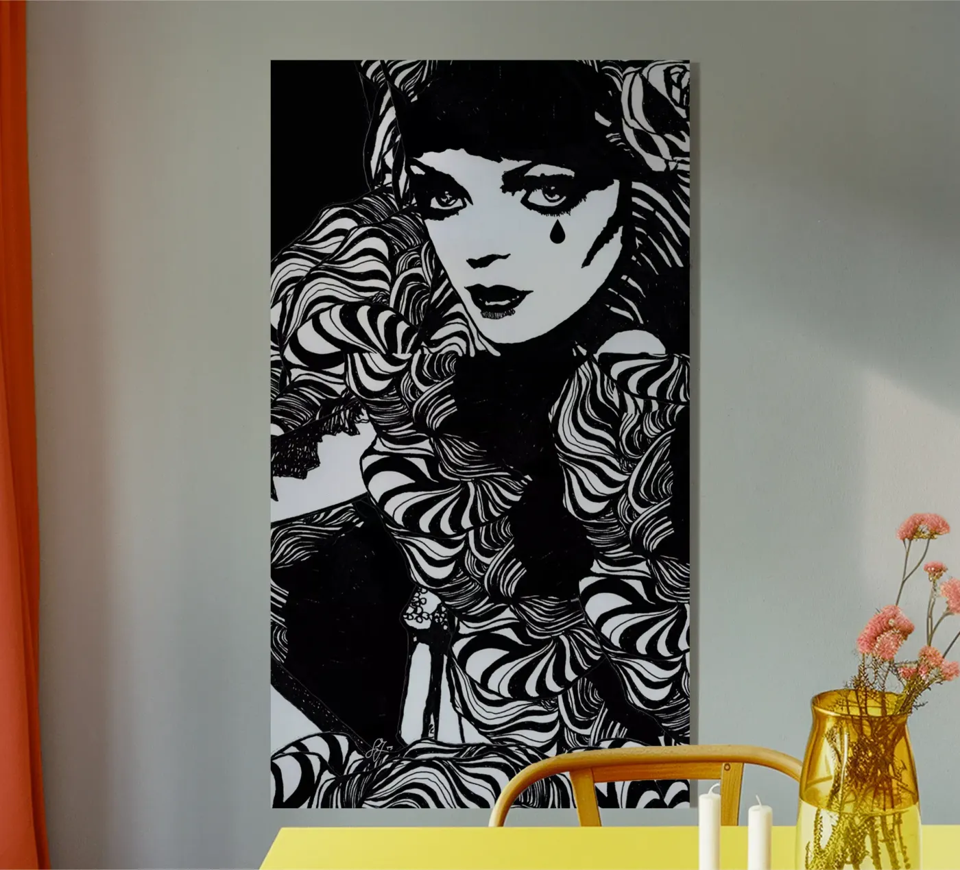 tear acrylic glass by k i m