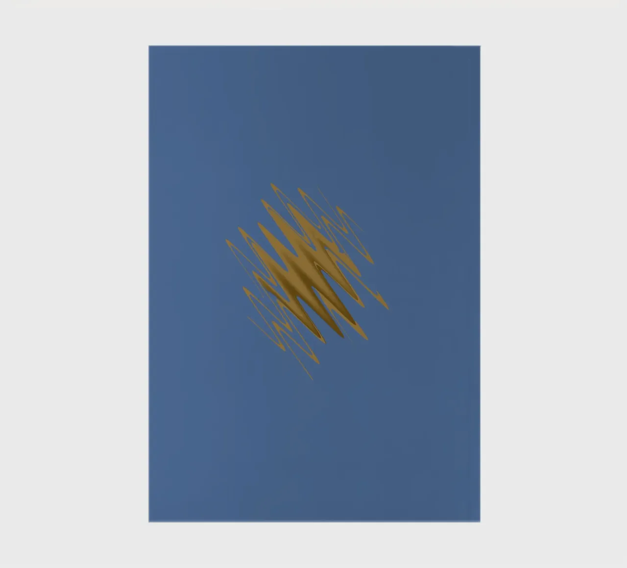 Yellow zigzag pattern on a blue background notebook by Something for you