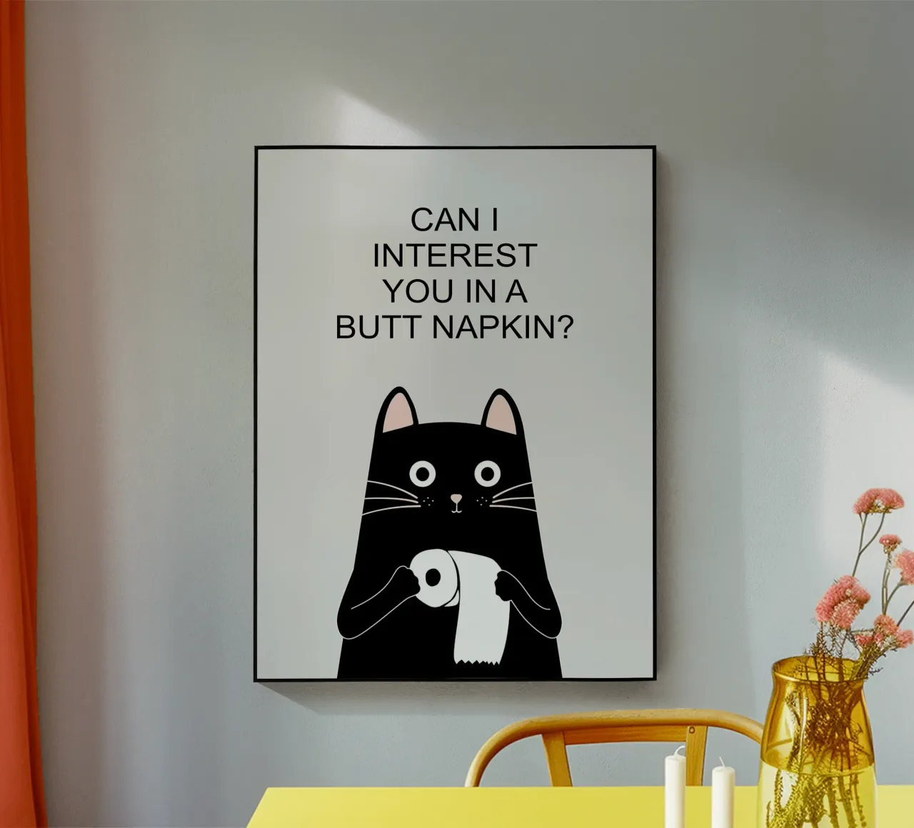 Gatto tovagliolo plexiglass da Damion Francis