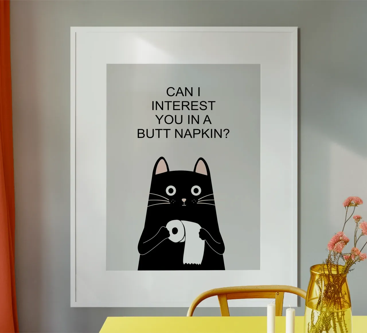 Gatto tovagliolo carta hahnemühle da Damion Francis